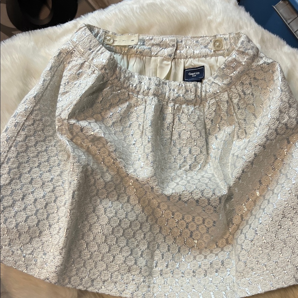 GAP Metallic Circle Skater Skirt
